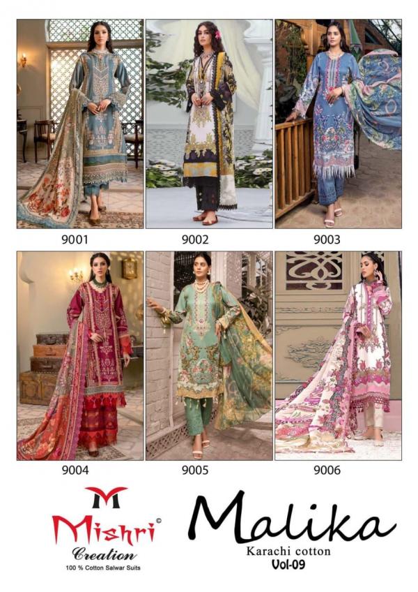 Mishri Malika Vol 9 Karachi Cotton Dress Material Collection